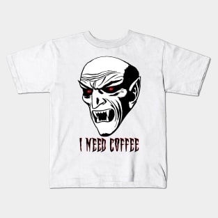 I Need Coffee Beast Kids T-Shirt